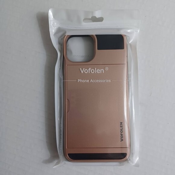 Vofolen Iphone Case NEW Rose Gold With Card Holder/ Money Slot -Shockproof - Picture 5 of 7